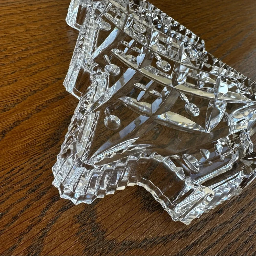 Waterford Crystal Figurine Christmas Tree Candy Dish Decorative Tray Retired - Picture 9 of 11